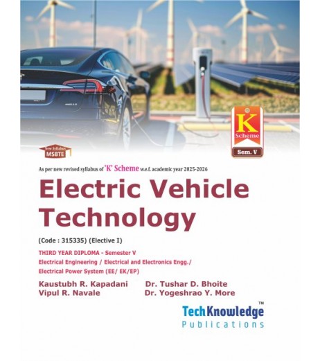Electric Vehicle Technology MSBTE  Diploma K Scheme Sem 5 Electrical Engineering | Tech-knowledge Publication